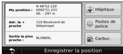 KENWOOD KNA-G620T - Enregistrement de votre position actuelle - 1