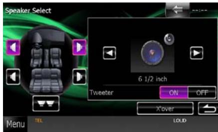 KENWOOD DNX5060EX - Configuration des haut-parleurs - 1