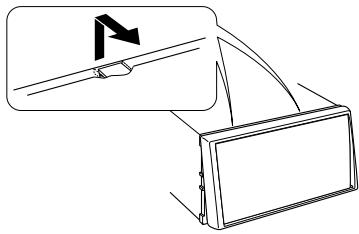 KENWOOD DNX7160 - Extracción del marco de goma dura (placa protectora) - 3