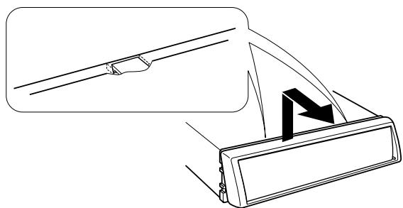 Diagram showing a mechanical component with a highlighted section and directional arrow (no text or symbols)