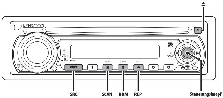 KENWOOD KDC-334SG - Ändern der Sprache für die PTY-Funktion - 1