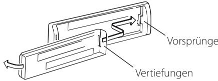 KENWOOD KDC-334SG - Anbringen der Frontblende - 1