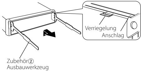 KENWOOD KDC-334SG - Entfernen des Hartgummirahmens - 1