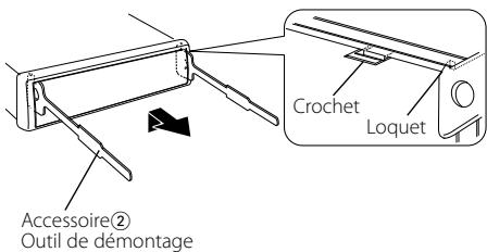 Accessoire② Outil de démontage Crochet Loquet