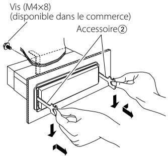 Vis (M4x8) (disponible dans le commerce) Accessoire②