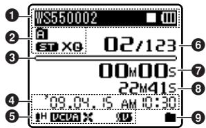 OLYMPUS WS-450S - Affichage de fichiers - 1