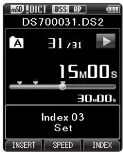 OLYMPUS DS-7000 - Réglage d'une marque index - 1