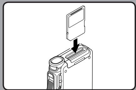 OLYMPUS DS-7000 - Insertion d'une SD carte - 1