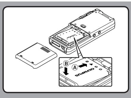 OLYMPUS DS-7000 - Installation de la batterie - 2