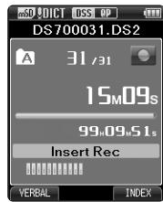 OLYMPUS DS-7000 - Enregistrement d'insertion - 2