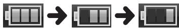OLYMPUS DS-7000 - Indicateur de capacité de la batterie - 1