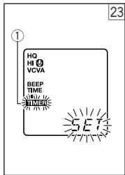 ① HQ HI 0 VCOA BEEP TIME TIMER 23