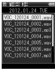 OLYMPUS LS-20 - Recherche de fichier - 4
