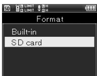 OLYMPUS LS-20 - Formatage - 2