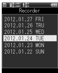 OLYMPUS LS-20 - Recherche de fichier - 3