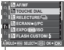 AF/MF TOUCHE DIAL RELECTURE/ ECRAN/PC EXPO/ISO FLASH CUSTOM/