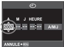 A M J HEURE 2007 A/M/J ANNULE→MENU