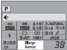 OLYMPUS E-3 - Pour connaître la taille du fichier/le nombre d'images fixes enregistrables de chaque mode d'enregistrement : - 1