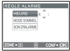 OLYMPUS MU 725 - Réglage d'une alarme - 1