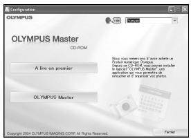 OLYMPUS MU 725 - Cliquez sur « OLYMPUS Master ». - 1