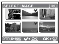 OLYMPUS MU 725 - SELECT IMAGE...... Effacement d'une seule image sélectionnée - 1