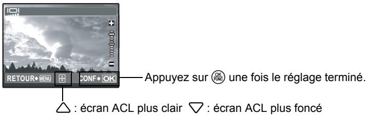 OLYMPUS MU 725 - Réglage de la luminosité de l'écran ACL - 1