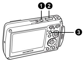 OLYMPUS MU 725 - Fonctionnement des touches - 1
