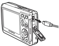 OLYMPUS MU 725 - Débranchez le câble USB de l'appareil. - 1