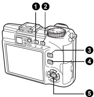 OLYMPUS SP-350 - Touches du mode prise de vue - 1