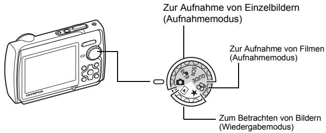 OLYMPUS STYLUS 790 SW - a. Stellen Sie die Programmwählscheibe auf 📷. - 1