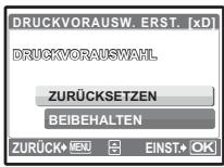 OLYMPUS STYLUS 790 SW - Zurücksetzen der Druckvorauswahldaten - 1