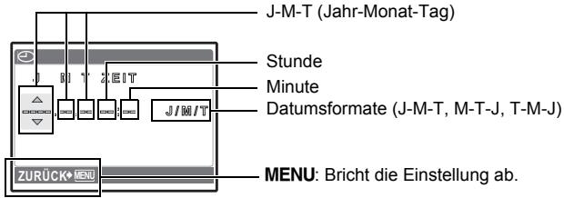 OLYMPUS STYLUS 790 SW - Einstellen von Datum und Uhrzeit - 1