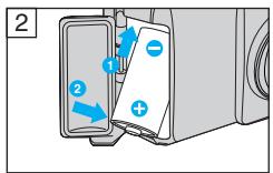 OLYMPUS Μ [MJU:]-III 150 - BATTERIJ IN DE CAMERA ZETTEN EN CONTROLEREN - 2