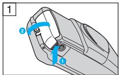 OLYMPUS Μ [MJU:]-III 150 - LOADING AND CHECKING THE BATTERY - 1