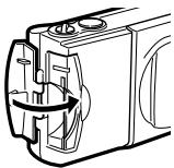 OLYMPUS C-200 ZOOM - Fermer le couvercle du logement de la carte de maniere qu'un déclic soit audible. - 1