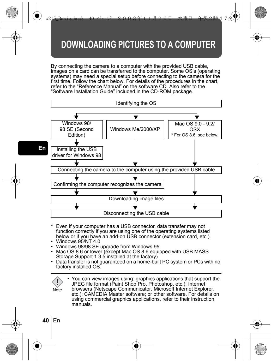 OLYMPUS C-460 ZOOM - Options for the print mode and other settings - 7