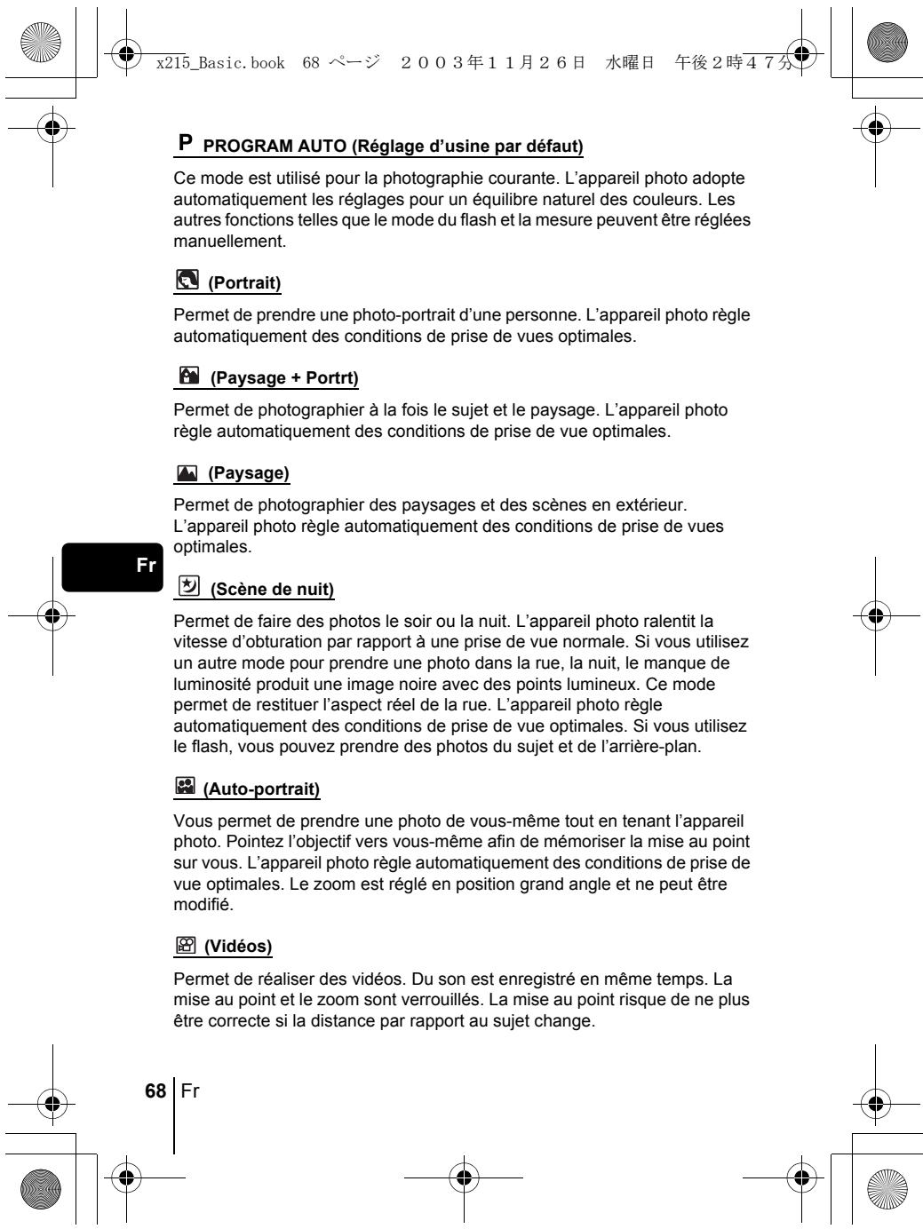 OLYMPUS C-460 ZOOM - PRISE DE VUES – INSTRUCTIONS DE BASE - 4