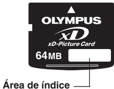 OLYMPUS xD xD-Picture Card 64MB Área de índice
