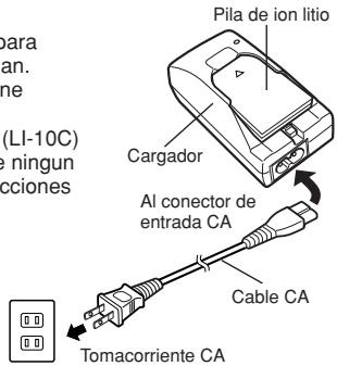 Pila de ion litio Cargador Al conector de entrada CA Cable CA Tomacorriente CA