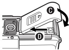 OLYMPUS C-50 ZOOM - ■ Retrait de la carte - 2