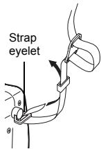 OLYMPUS C-765 UZ - ATTACHING THE STRAP AND LENS CAP - 4