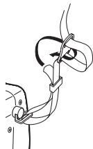 OLYMPUS C-765 UZ - ATTACHING THE STRAP AND LENS CAP - 5
