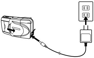 OLYMPUS C-990 ZOOM - Inserting the Batteries - 1
