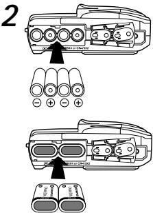OLYMPUS C-990 ZOOM - Inserting the Batteries - 4