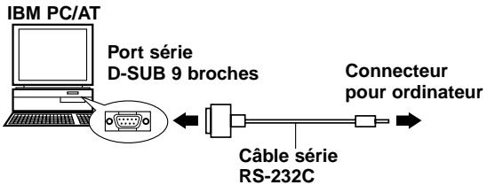 IBM PC/AT Port série D-SUB 9 broches Connecteur pour ordinateur Câble série RS-232C