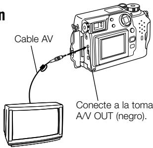 OLYMPUS C3040 ZOOM - Cómo ver las imagenes en un televisor - 1