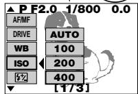 OLYMPUS C3040 ZOOM - Comment utiliser le menu - 5