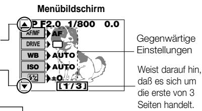 OLYMPUS C3040 ZOOM - VERWENDUNG DES MENUS - 1