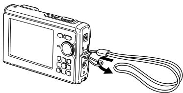 OLYMPUS MJU TOUGH 8000 - Fixer la courroie - 1