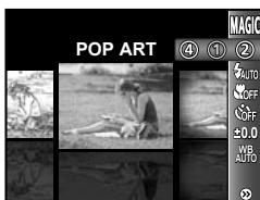 POP ART MAGIC AUTO OFF OFF ±0.0 WB AUTO